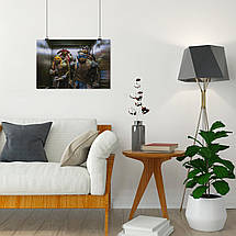 Плакат "Черепашки-ніндзя у лифті, TMNT, Ninja Turtles", 40×60см, фото 5
