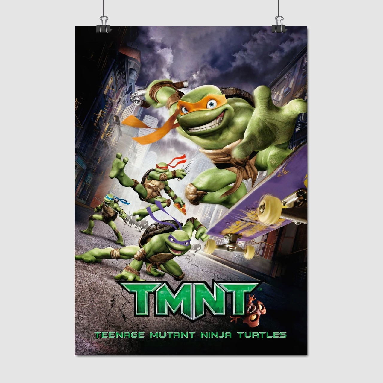 Плакат "Черепашки-ніндзя, TMNT, Ninja Turtles (2007)", 60×42см