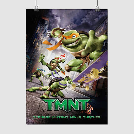 Плакат "Черепашки-ніндзя, TMNT, Ninja Turtles (2007)", 60×42см, фото 1