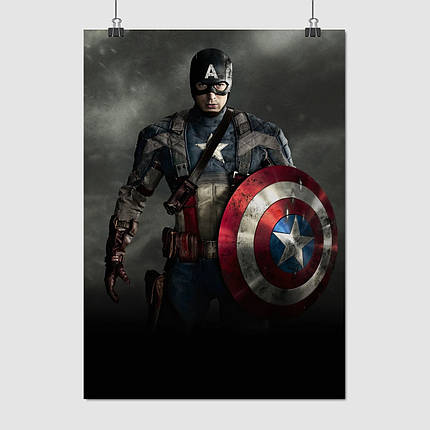 Плакат "Капітан Америка, Captain America", 60×43см, фото 1