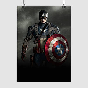 Плакат "Капітан Америка, Captain America", 60×43см