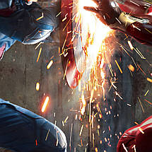Плакат "Капітан Америка проти Залізної Людини, Captain America, Iron Man", 60×43см, фото 3