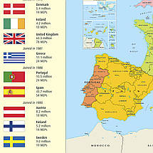 Плакат "Карта країн-членів ЕС та кандидатів, European Union", 42×60см, фото 2