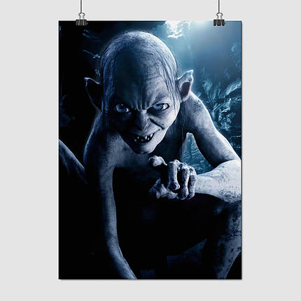 Плакат "Володар перснів, Ґолум, Смеаґол , Lord Of The Rings, Gollum", 60×43см, фото 1