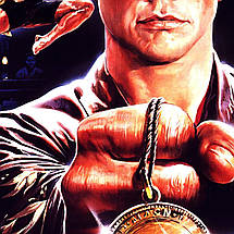 Плакат "Кривавий спорт, Жан-Клод Ван Дамм, Bloodsport (1988)", 60×42см, фото 3