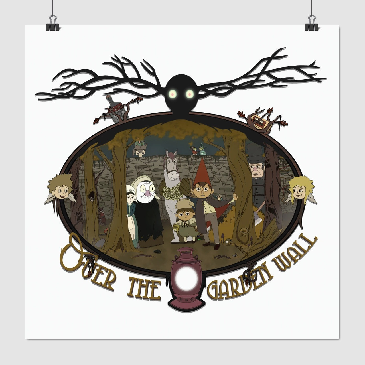 Плакат "За садовим парканом, анімаційний серіал, Over the Garden Wall", 60×60см