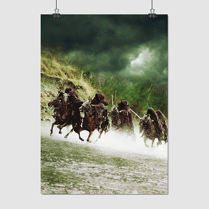 Плакат "Володар перснів, Назгули перетинають річку, Lord Of The Rings", 60×43см, фото 1
