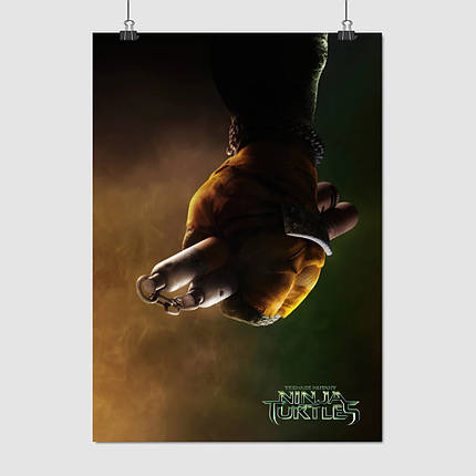Плакат "Черепашки-ніндзя, Мікеланджело, Ninja Turtles, TMNT (2014)", 60×43см, фото 1