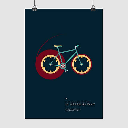 Плакат "Тринадцять причин чому, 13 Reasons Why", 60×43см, фото 1