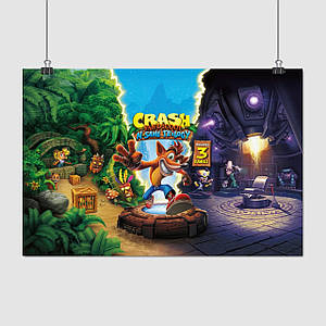 Плакат "Креш Бандікут, Crash Bandicoot", 40×60см
