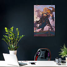 Плакат "Аджані, МТГ, Магія, MTG, Magic The Gathering, Ajani Unyielding", 60×40см, фото 3