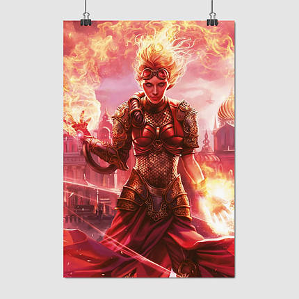 Плакат "Чандра, МТГ, Магія, MTG, Magic The Gathering", 60×40см, фото 1