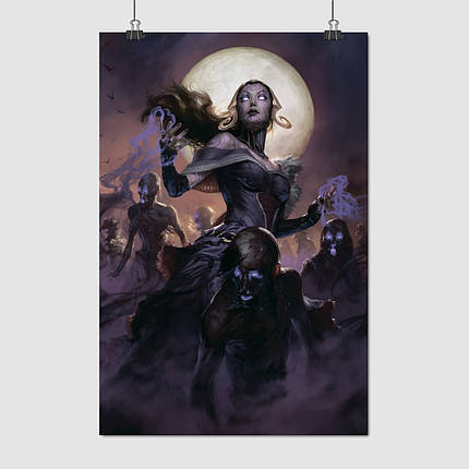 Плакат "Ліліан, МТГ, Магія, MTG, Magic The Gathering, Planeswalker, Liliana", 60×40см, фото 1