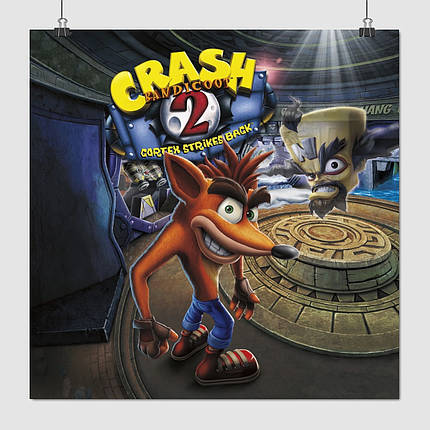 Плакат "Креш Бандікут, Crash Bandicoot", 60×60см, фото 1