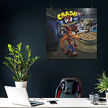 Плакат "Креш Бандікут, Crash Bandicoot", 60×60см, фото 4