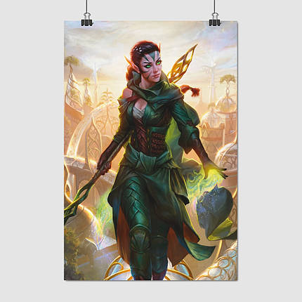 Плакат "Нісса, МТГ, Магія, MTG, Magic The Gathering, Nissa", 60×40см, фото 1