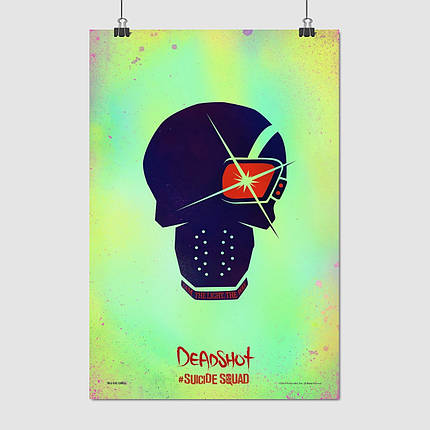 Плакат "Загін самогубців, Дедшот, Suicide Squad, Deadshot", 60×40см, фото 1