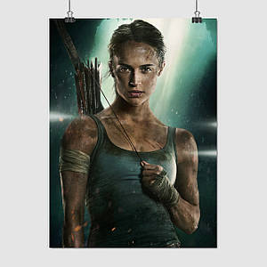 Плакат "Томб Райдер, Лара Крофт, Tomb Raider, Lara Croft", 60×44см