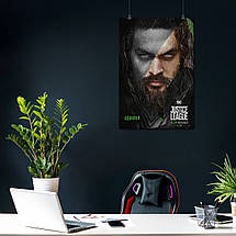 Плакат "Аквамен, Ліга Справедливості, Aquaman, Justice League", 60×41см, фото 4