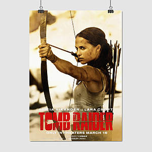 Плакат "Томб Райдер, Лара Крофт, Tomb Raider, Lara Croft", 60×43см