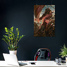 Плакат "Боротьба за Іксалан, МТГ, Магія, MTG, Magic The Gathering, Rivals of Ixalan", 60×40см, фото 3