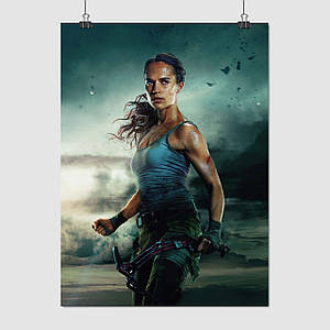 Плакат "Томб Райдер, Лара Крофт, Tomb Raider, Lara Croft", 60×44см