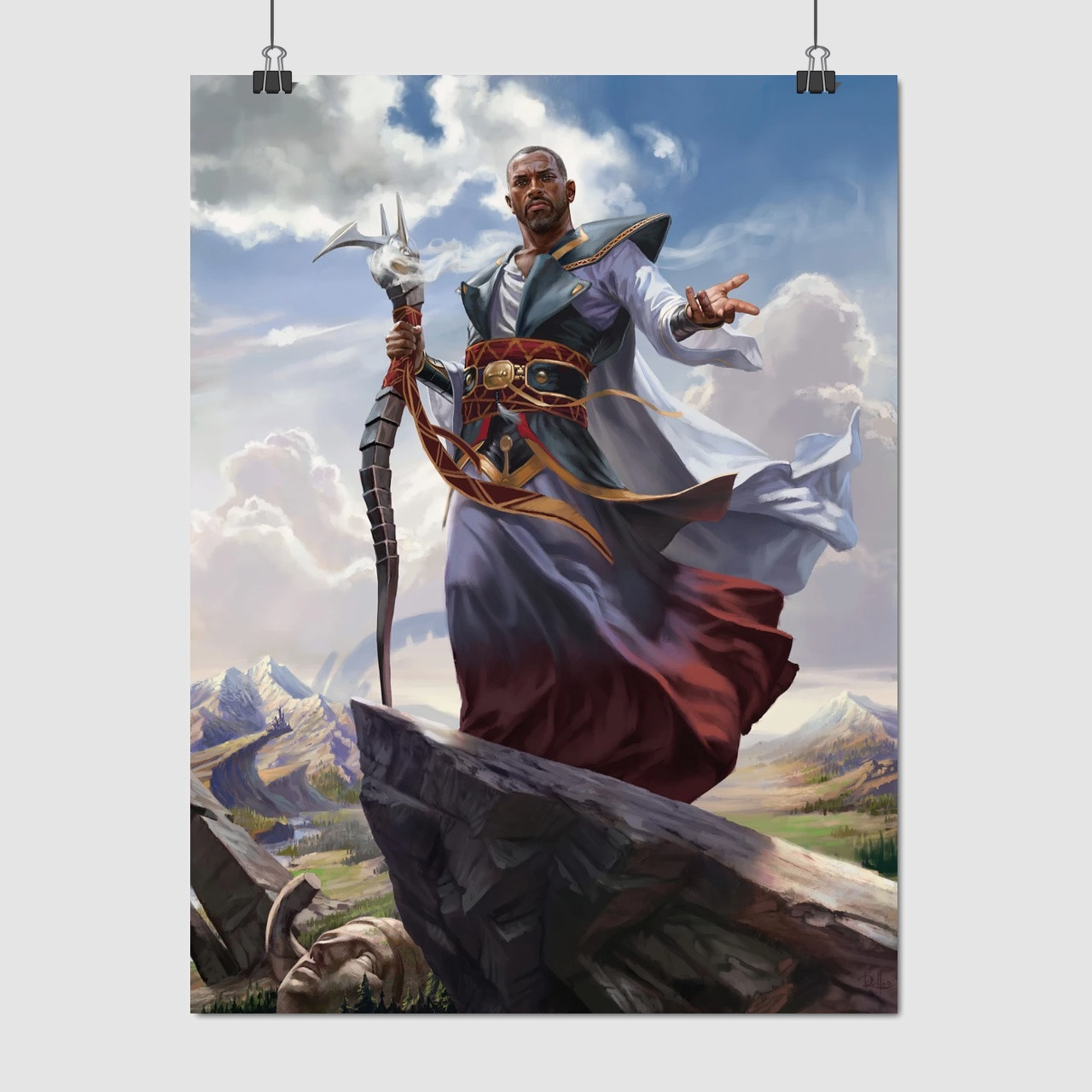 Плакат "Тефері, МТГ, Магія, MTG, Magic The Gathering, Teferi", 60×45см