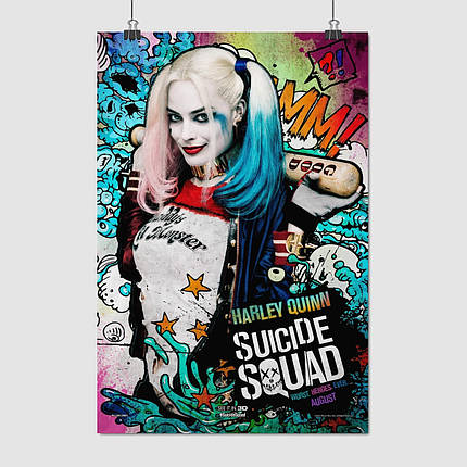 Плакат "Загін самогубців, Гарлі Квінн, Suicide Squad, Harley Quinn", 60×40см, фото 1