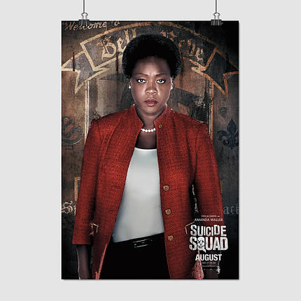 Плакат "Загін самогубців, Аманда Воллер, Suicide Squad, Amanda Waller", 60×41см, фото 1
