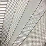 Тканина бязь з середньою сірою смужкою на білому тлі, ш. 160 см, фото 4