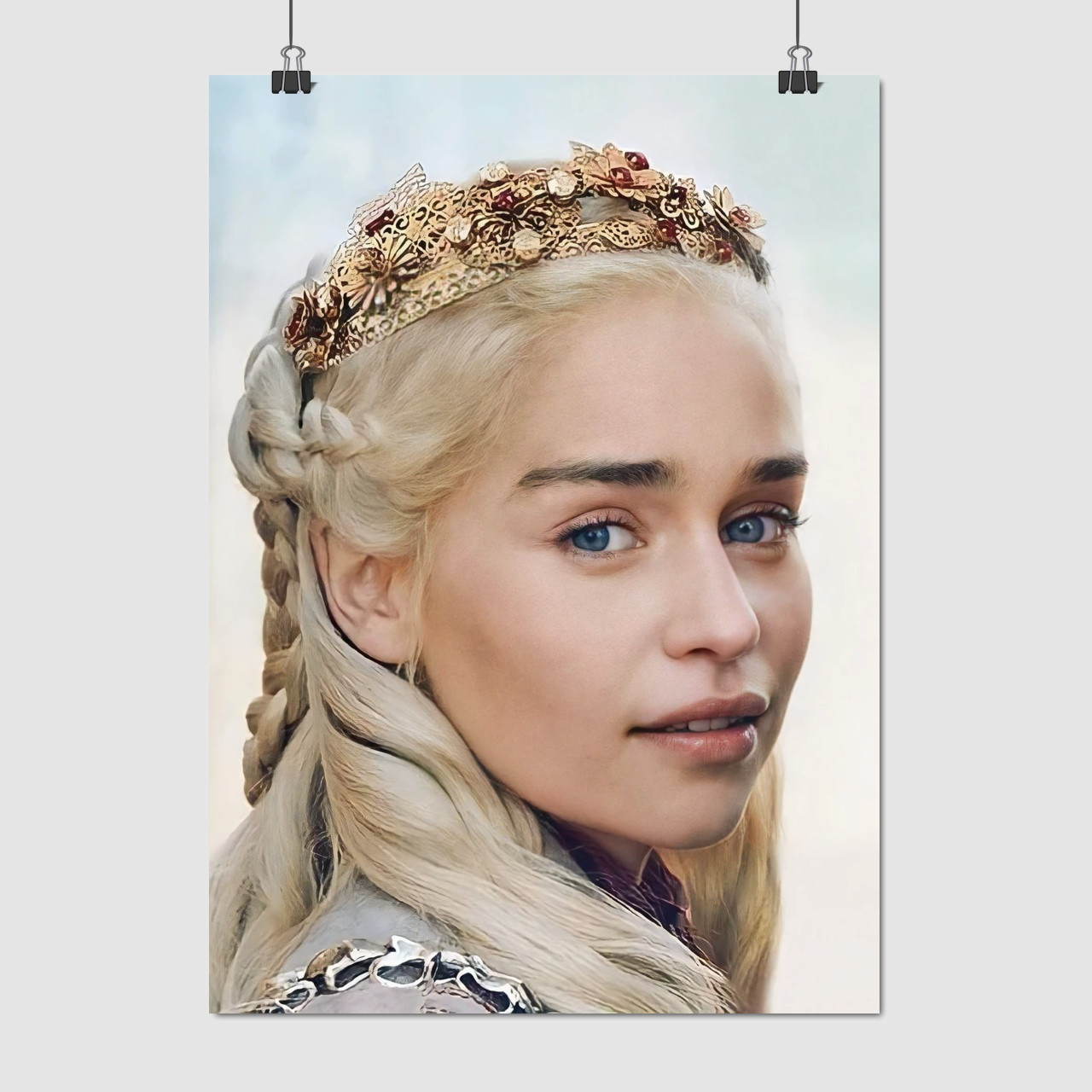 Плакат "Гра Престолів, Дейенеріс Таргарієн, Емілія Кларк, GoT, Game of Thrones", 60×43см