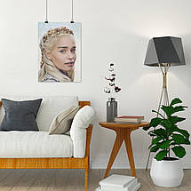 Плакат "Гра Престолів, Дейенеріс Таргарієн, Емілія Кларк, GoT, Game of Thrones", 60×43см, фото 4