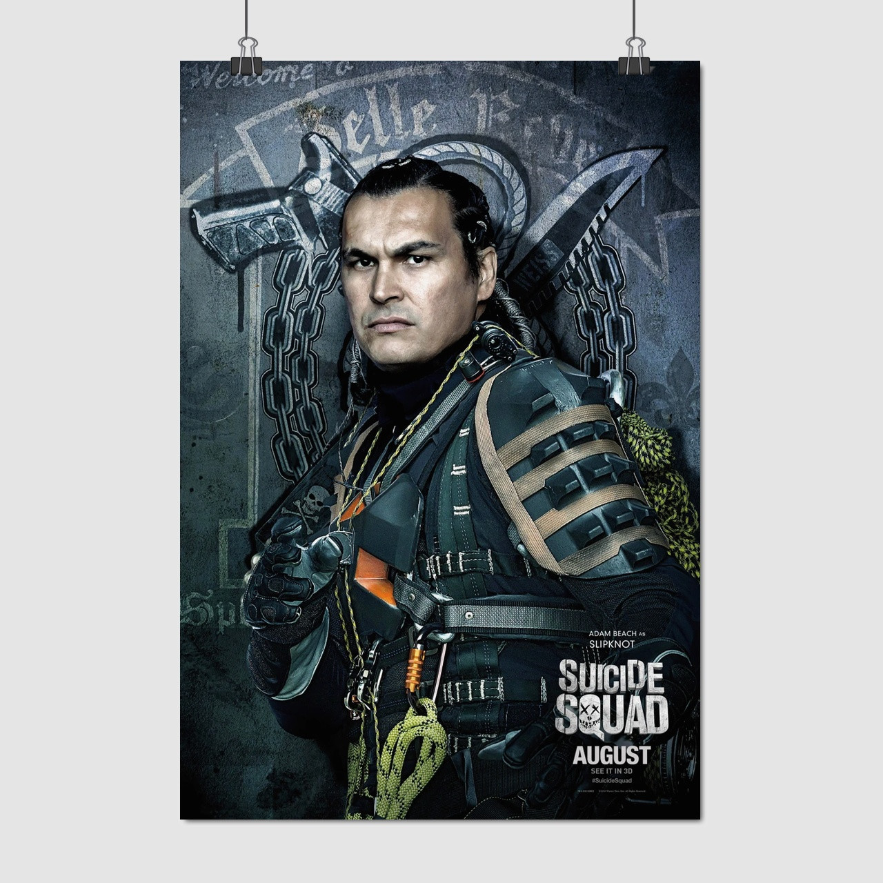 Плакат "Загін самогубців, Сліпнот, Suicide Squad, Slipknot", 60×41см