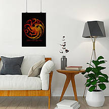 Плакат "Гра Престолів, Полум'я та Кров, GoT, Game of Thrones, Fire and Blood", 60×43см, фото 4