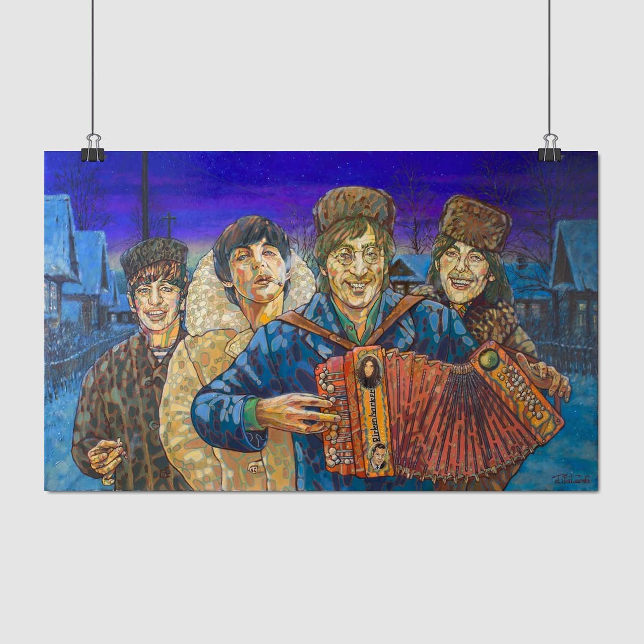 Плакат "Бітлз на селі, Beatles", 43×60см
