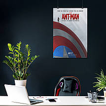 Плакат "Людина-мураха на щиті Капітана Америка, Ant-Man (2015)", 60×41см, фото 4