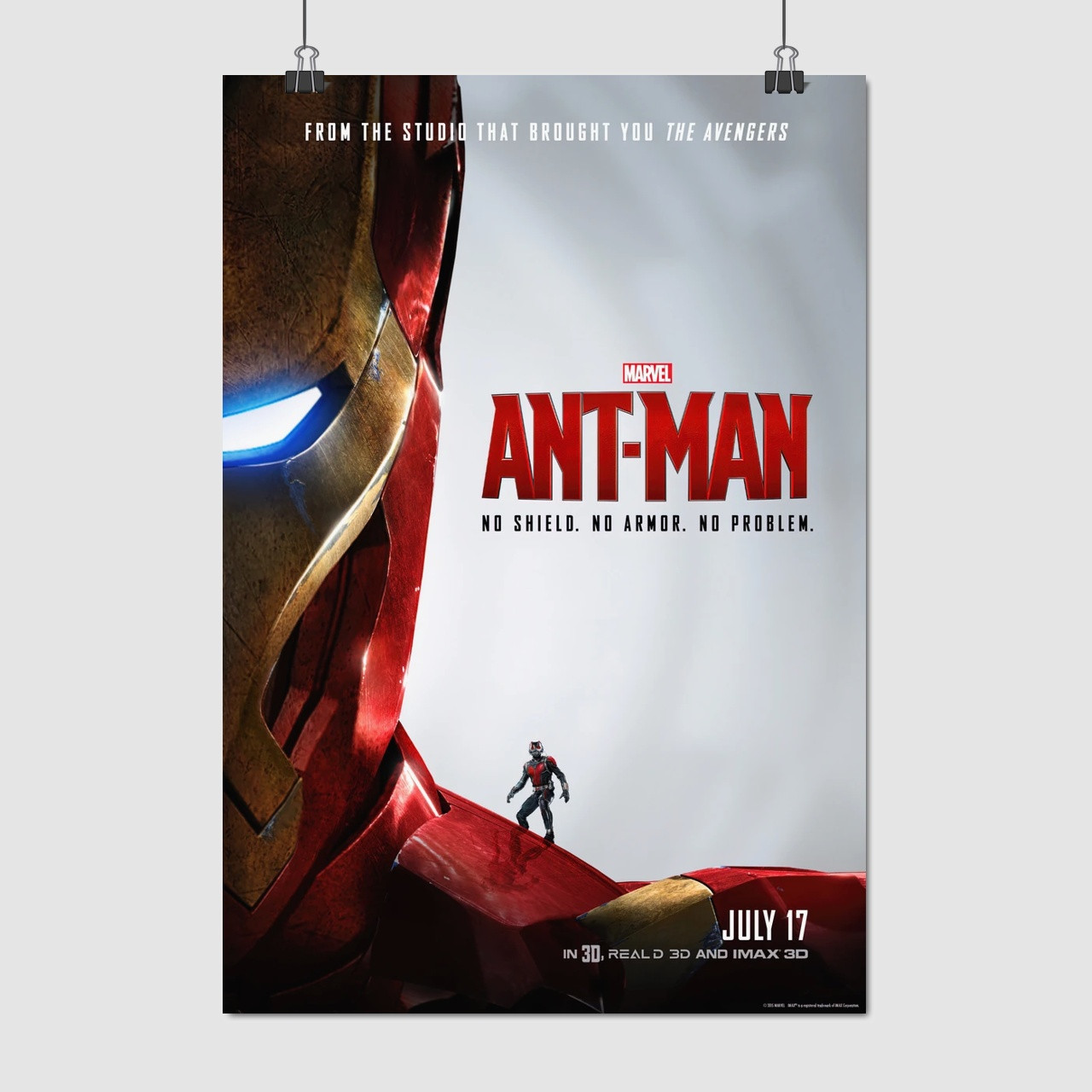 Плакат "Людина-мураха на Залізній Людині, Ant-Man (2015)", 60×41см