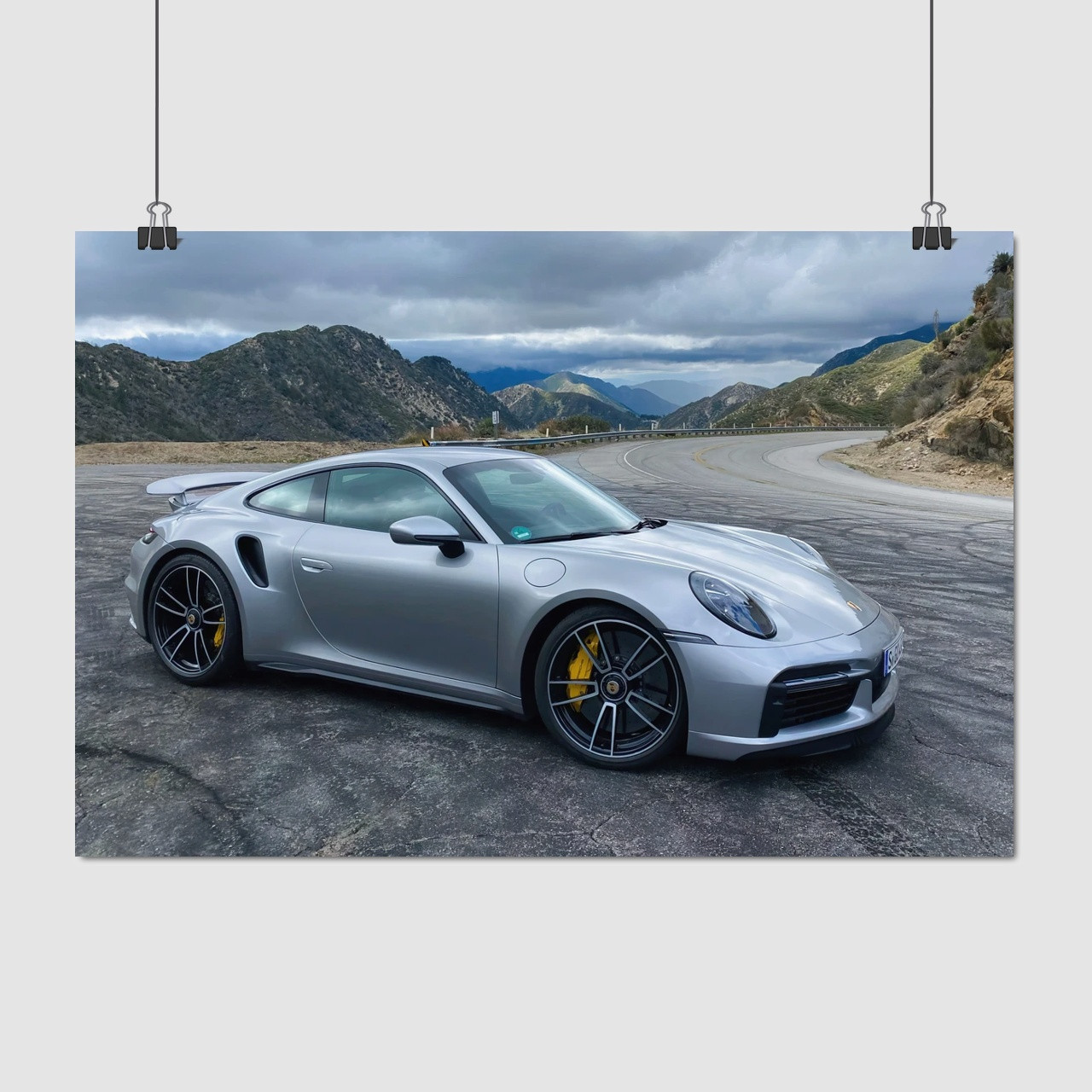 Плакат "Порше 911 Турбо, Porsche 911 Turbo S", 40×60см
