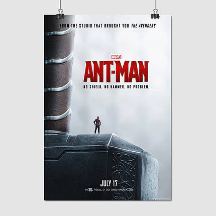 Плакат "Людина-мураха на молоті Тора, Ant-Man (2015)", 60×41см, фото 1