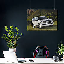 Плакат "Тойота Ленд Крузер 200, Toyota Land Cruiser 200", 43×60см, фото 4