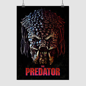 Плакат "Хижак, черепа, The Predator (2018)", 60×43см