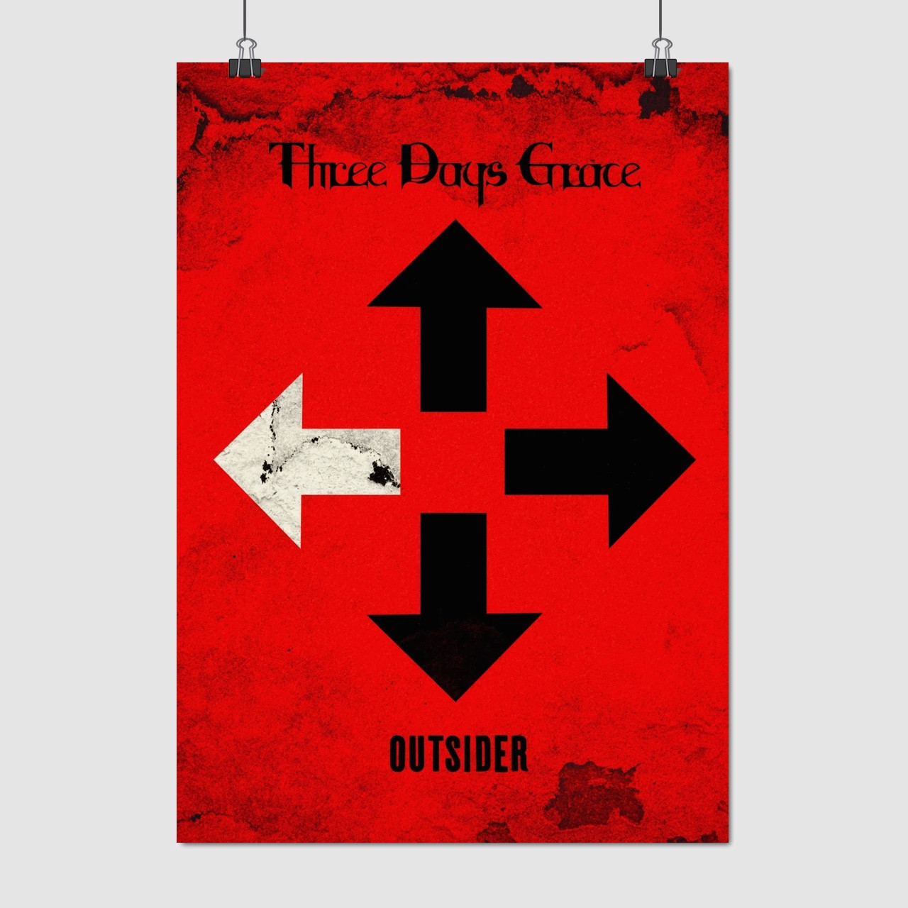 Плакат "Three Days Grace", 60×43см