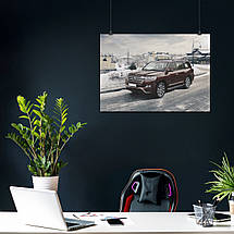 Плакат "Тойота Ленд Крузер 200, Toyota Land Cruiser 200", 43×60см, фото 4