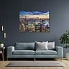 Плакат "Захід сонця і хмарочоси, Нью-Йорк, New York", 43×60см, фото 7