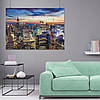 Плакат "Захід сонця і хмарочоси, Нью-Йорк, New York", 43×60см, фото 8