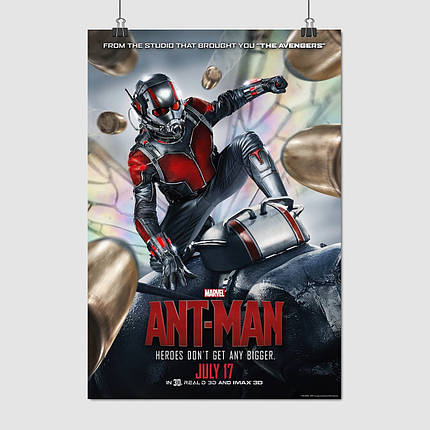 Плакат "Людина-мураха, політ серед куль, Ant-Man (2015)", 60×41см, фото 1