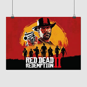Плакат "Red Dead Redemption 2, RDR 2", 43×60см