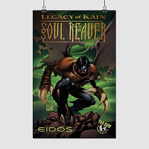 Плакат "Спадщина Каїна: Викрадач душ, Soul Reaver, Legacy of Kain, Blood Omen", 60×39см