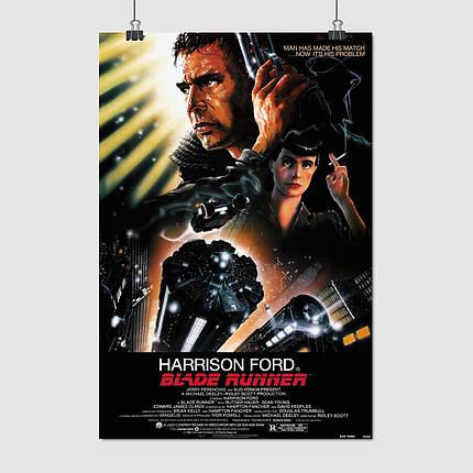 Плакат "Той, хто біжить по лезу, Blade Runner (1982)", 60×40см, фото 1