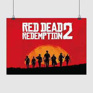 Плакат "Red Dead Redemption 2, RDR 2", 43×60см